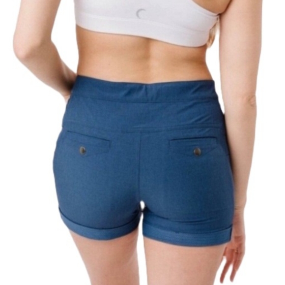 ZYIA Active Outdoor Blue Shorts | EUC | High Rise | Stretch | Belted - Picture 15 of 15